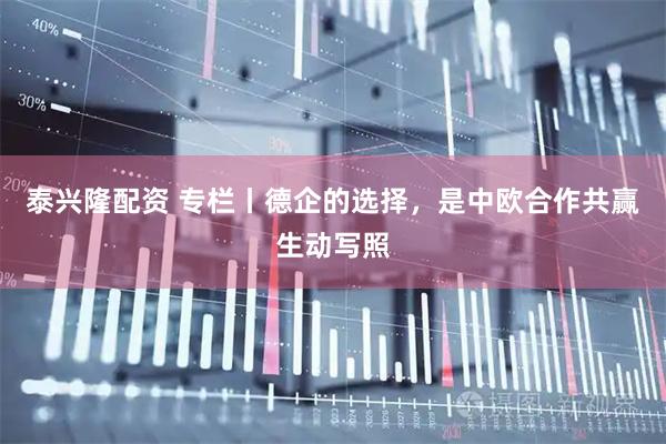 泰兴隆配资 专栏丨德企的选择,是中欧合作共赢生动写照